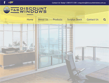 Tablet Screenshot of discountwindows.com.au